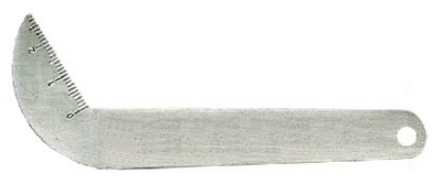 麻花钻头磨削量规